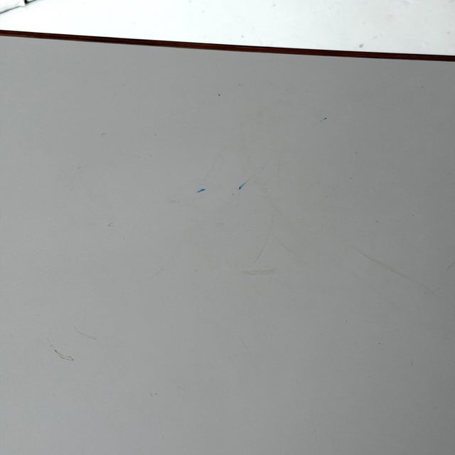 Wood 1950s Two Sided Executive Walnut Desk For Sale - Image 7 of 12