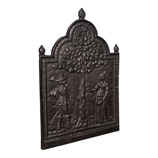 1900s Antique Victorian English Decorative Fire Back For Sale