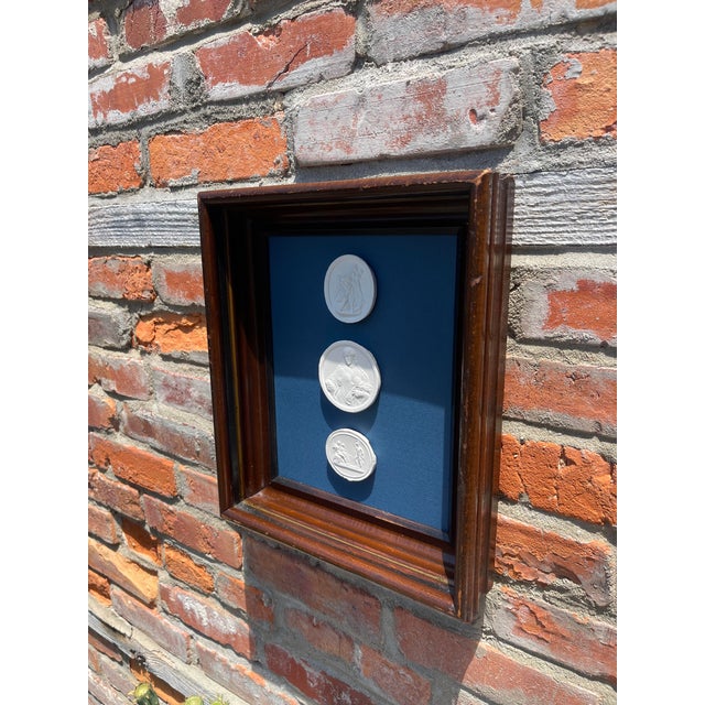 Wood Italian Antique Frame With 3 Ingalios on Windsor Newton Paper For Sale - Image 7 of 7