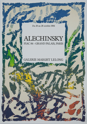 Fiac 1984 Poster after Pierre Alechinsky