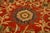 Persian 1890s Red Rust Field Geometric Antique Persian Sultanabad Knotted Gallery Rug For Sale - Image 3 of 7