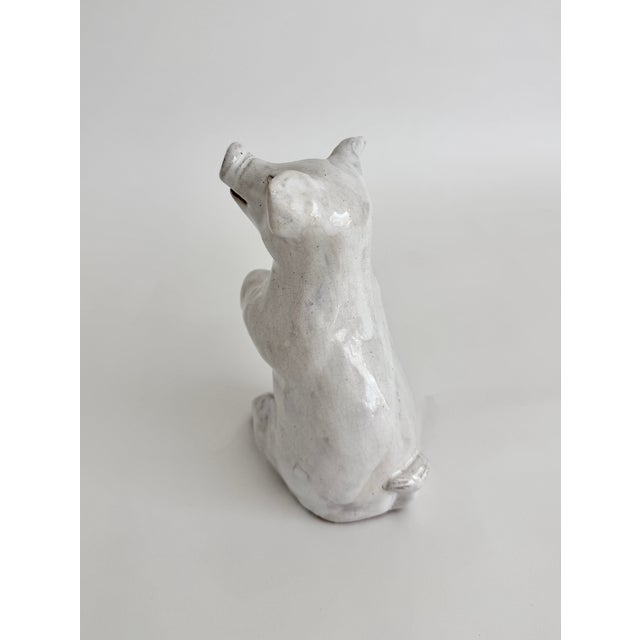 Early 20th Century Early 1900s French Bavent Artisan Pig Signed For Sale - Image 5 of 9