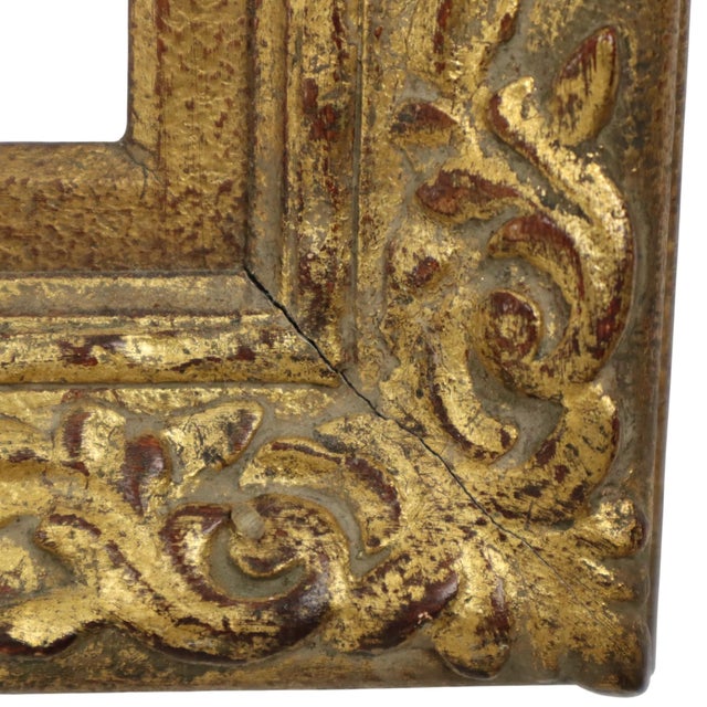 Gold Baroque Gold-Colored Pine Wood Frame For Sale - Image 8 of 18