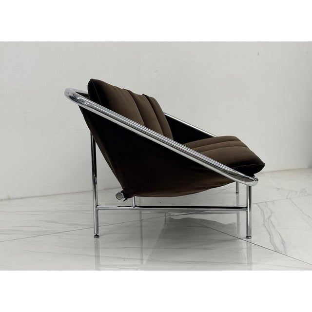 Herman Miller Rare George Nelson for Herman Miller Sling Sofa, Model 6832 in Rohleder Velvet For Sale - Image 4 of 11