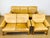 Pierre Chapo Scandinavian Living Room Set in Leather and Oak by Pierre Chapo for FDB, 1960s, Set of 3 For Sale - Image 4 of 18