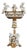 Italian Neoclassical Porcelain Cherub Compote With 24-Karat Gold Accents For Sale