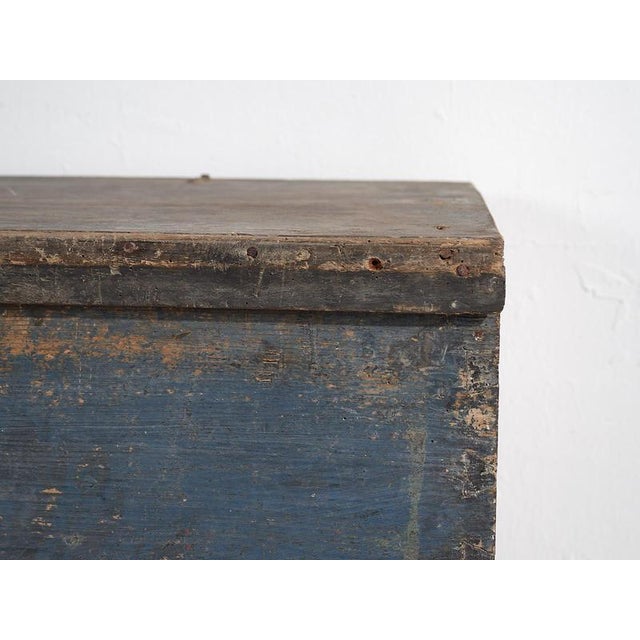 Antique Cobalt Blue Chest, 1920s For Sale - Image 12 of 17