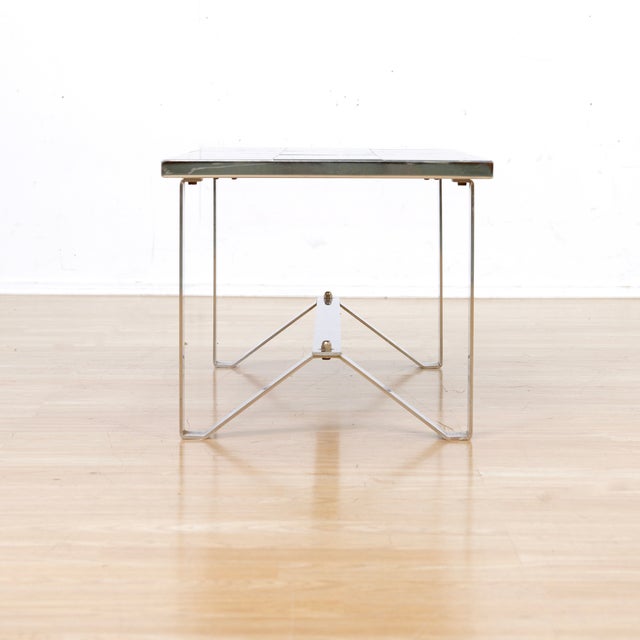 Metal 1970s Post Modern Chrome & Tile Coffee Table For Sale - Image 7 of 10