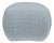 C. 1980's Post-Modern Sherrill Furniture Pouf Ottoman/Stool With a Linear Boucle Textile For Sale