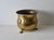 English 1970s English Style Hammered Brass Footed Hoop Planter For Sale - Image 3 of 12