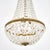 Elegant Crystal Empire Style Chandelier, French, Antique, 1920s For Sale - Image 4 of 9