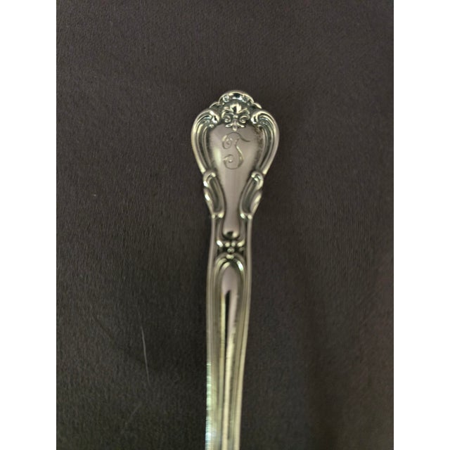 French Early 19th Century Gorham Sterling Silver Chantilly Berry Spoon For Sale - Image 3 of 5