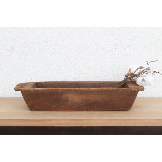 Wood Old Wabi Sabi Wooden Trough For Sale - Image 7 of 7
