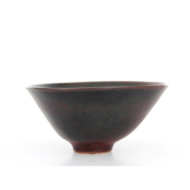 Mid-Century ceramic bowl designed by Carl-Harry Stalhane for Rorstrand. This bowl is marked as a second, most likely...