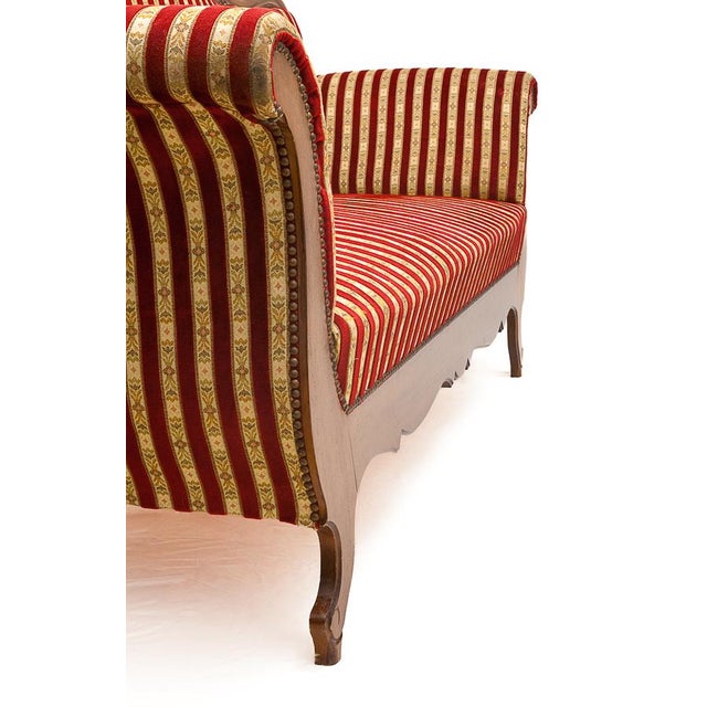 Loveseat in Silk Fabric, 1930s For Sale - Image 11 of 13