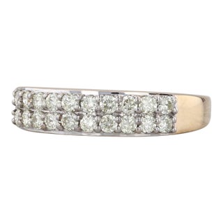0.50ctw Diamond Wedding Band 18k Yellow Gold Stackable Ring Size 6 Coa Tomas Rae For Sale