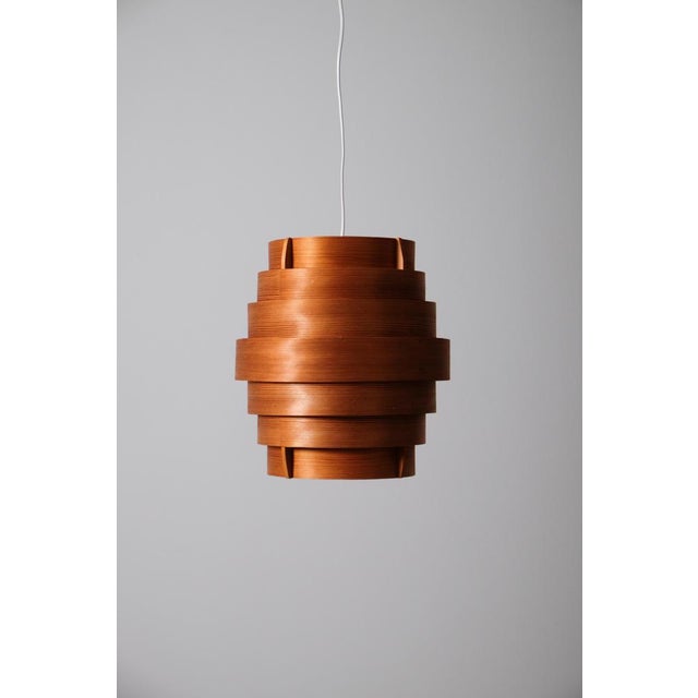 Pine pendant by Hans-Agne Jakobsson. Produced in Sweden by Ellysett, 1970s. Diameter: ca 35 cm Height of the shade: ca 38...