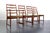 Brown Set of 4 Mid Century Danish Modern Contoured Ladder Back Dining Chairs in Teak by Torbjorn Afdal for Vamo For Sale - Image 8 of 8