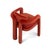 Textile Double Arch Dining Chairs in Crimson Red Cotton Velvet from Insidherland, Set of 10 For Sale - Image 7 of 16