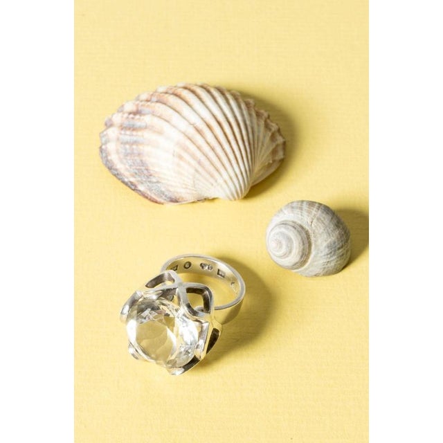 Silver and Rock Crystal Ring by Karl-Ingemar Johansson, 1968 For Sale - Image 9 of 9