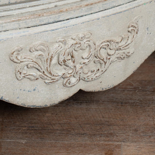 Mid 18th Century Danish Rococo Large White Chest of Four Drawers For Sale - Image 9 of 18