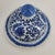 Vintage Large Hand-Painted Chinoiserie Blue & White Lotus Temple Porcelain Jar With Lid For Sale - Image 9 of 18
