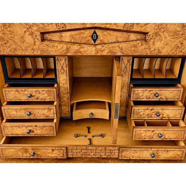 Late 20th Century Late 20th Century William Switzer Austrian Biedermeier Secretary Desk Chest For Sale - Image 5 of 14