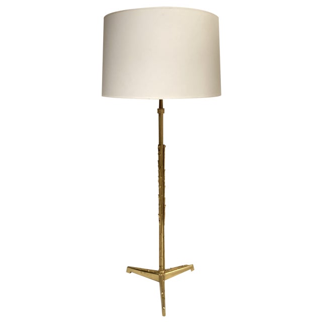 Large Bronze Lamp from Maison Baguès, 1950s For Sale