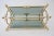 Mid 20th Century Maison Baguès Magazine Rack Brass & Smoke Glass For Sale - Image 5 of 11