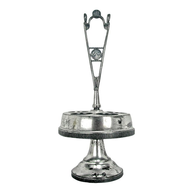Egyptian Revival Aurora Silverplate Cruet Condiment Stand Circa 1870 For Sale