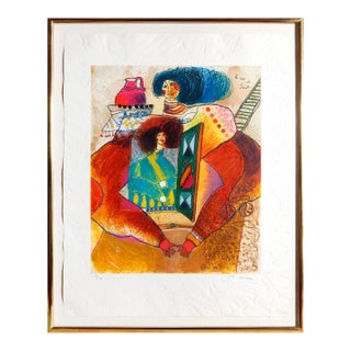 Le Reve de Jacob, Theo Tobiasse Etching For Sale