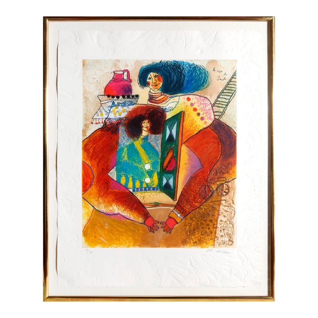 Le Reve de Jacob, Theo Tobiasse Etching For Sale