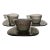 Vintage Grey Textured Expresso Mugs Set- 6 Pieces For Sale