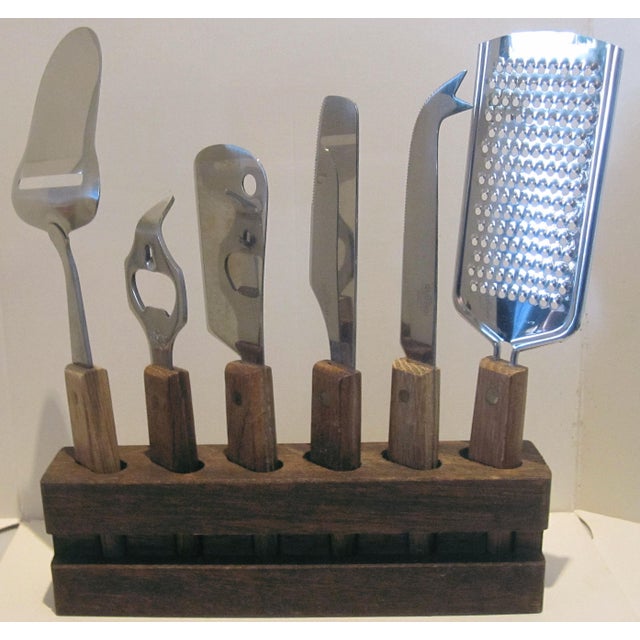 6 piece Cheese Serving Set Minor sratches on blades