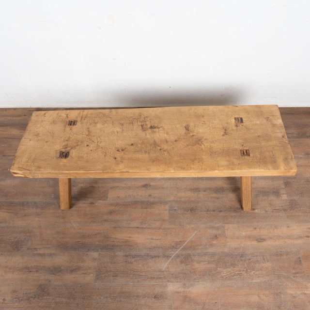 Rustic Rustic 20th Century Narrow Coffee Table or Bench For Sale - Image 3 of 11