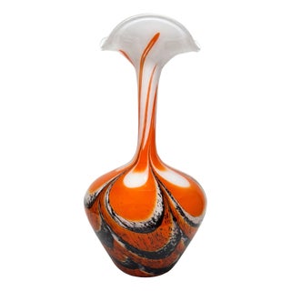 Opal Glass Vase, 1950 For Sale