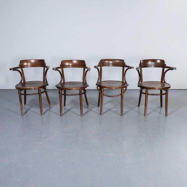 Large Vintage Open Back Bentwood Dining Armchair, 1960s For Sale - Image 4 of 11