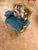 Vintage French Louis XVI Style Tuffed Bergere Victorian Armchair For Sale - Image 4 of 7