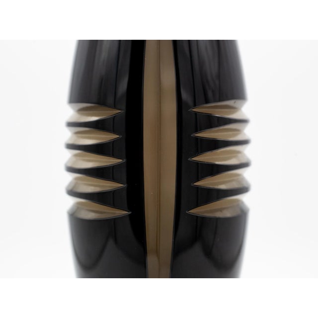 Swedish Glass Vase by Matz Borgström for Orrefors Gallery, 1988 For Sale - Image 6 of 8