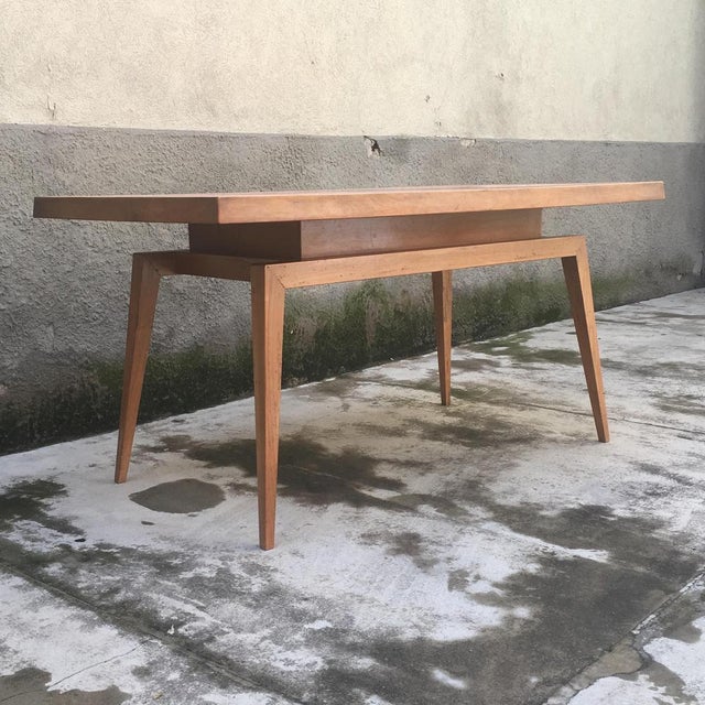 Italian Handcrafted Dining Table and Chairs, 1960s, Set of 6 For Sale - Image 4 of 12