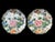 Beautiful Old Famille Rose Chinese Macau Export Porcelain Plates With Peonies & Butterflies, Octagonal Scalloped Form, a Pair For Sale - Image 4 of 7