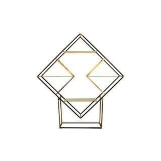 Milo Baughman-Style Diamond Etagere For Sale