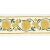 Schumacher Sample- Schumacher Saranda Flower Embroidery Tape in Marigold For Sale - Image 4 of 4