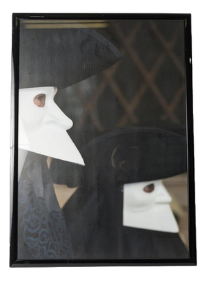 Venetian Masks, 1900s, Paper, Framed