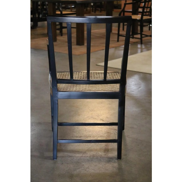 Traditional Ebony Armchair For Sale - Image 3 of 7