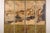 Vintage Four-Panel Painted Screen Depicting Macau Harbor, 1855 For Sale - Image 9 of 17