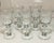Set of Five Heavy Crystal Glass Goblets For Sale - Image 4 of 8
