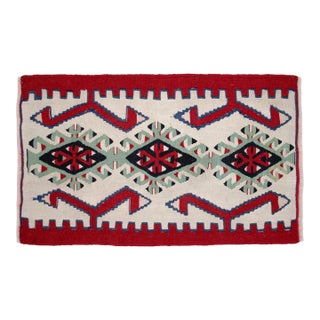 Handmade Rug Turkish Kilim Small Rug Entry Mat Doormat 2x3 Ft Approx For Sale
