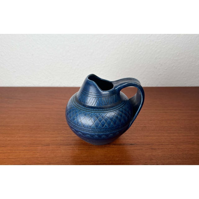 Ceramic Mid-Century Modern German Studio Pottery Carafe Vase from Wilhelm Kagel, Partenkirchen, 1960s For Sale - Image 7 of 13