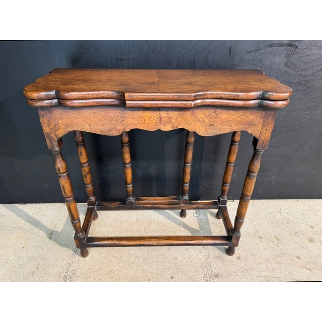 Queen Anne Walnut Tea Table, 1890s For Sale - Image 13 of 13